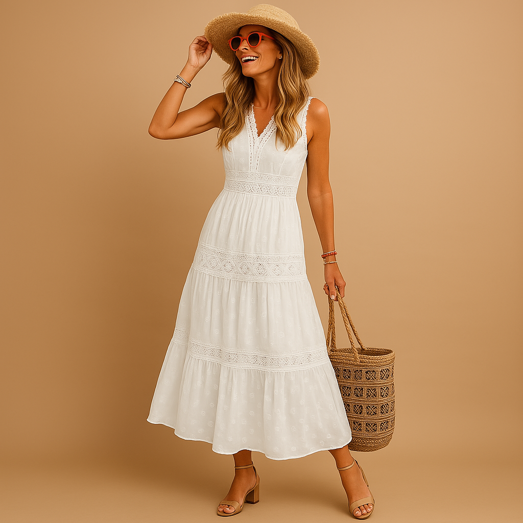 Ariana | Boho zomerjurk met ibiza -stijl voor vrouwen-6