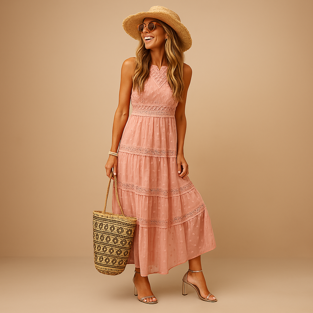 Ariana | Boho zomerjurk met ibiza -stijl voor vrouwen-4