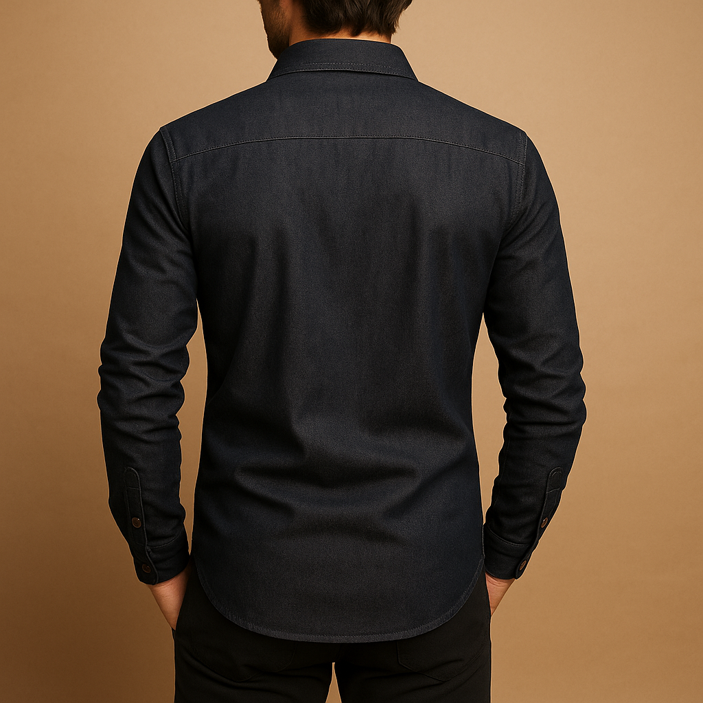 Ademend casual heren shirt met lange mouwen | Guillem-4