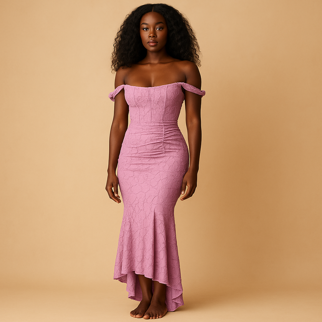 Floral Print Midi -jurk met vloeiend silhouet voor vrouwen | Dahlia-3