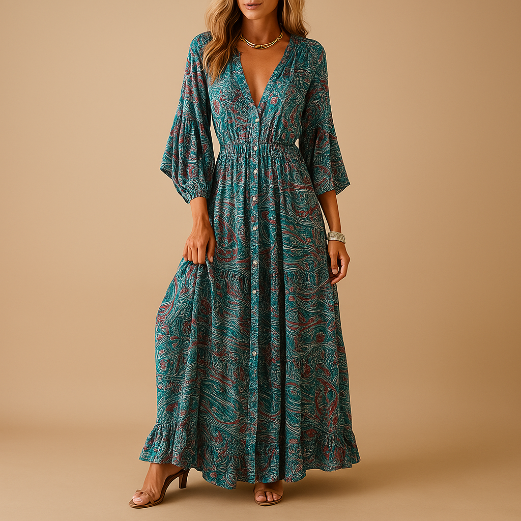 Elise | Flowy Boho Maxi -jurk voor vrouwen-1