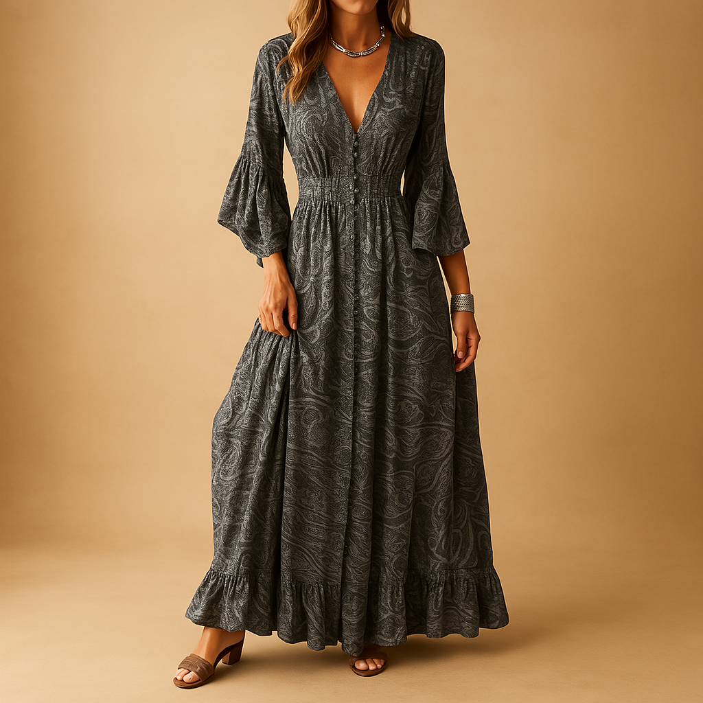 Elise | Flowy Boho Maxi -jurk voor vrouwen-2