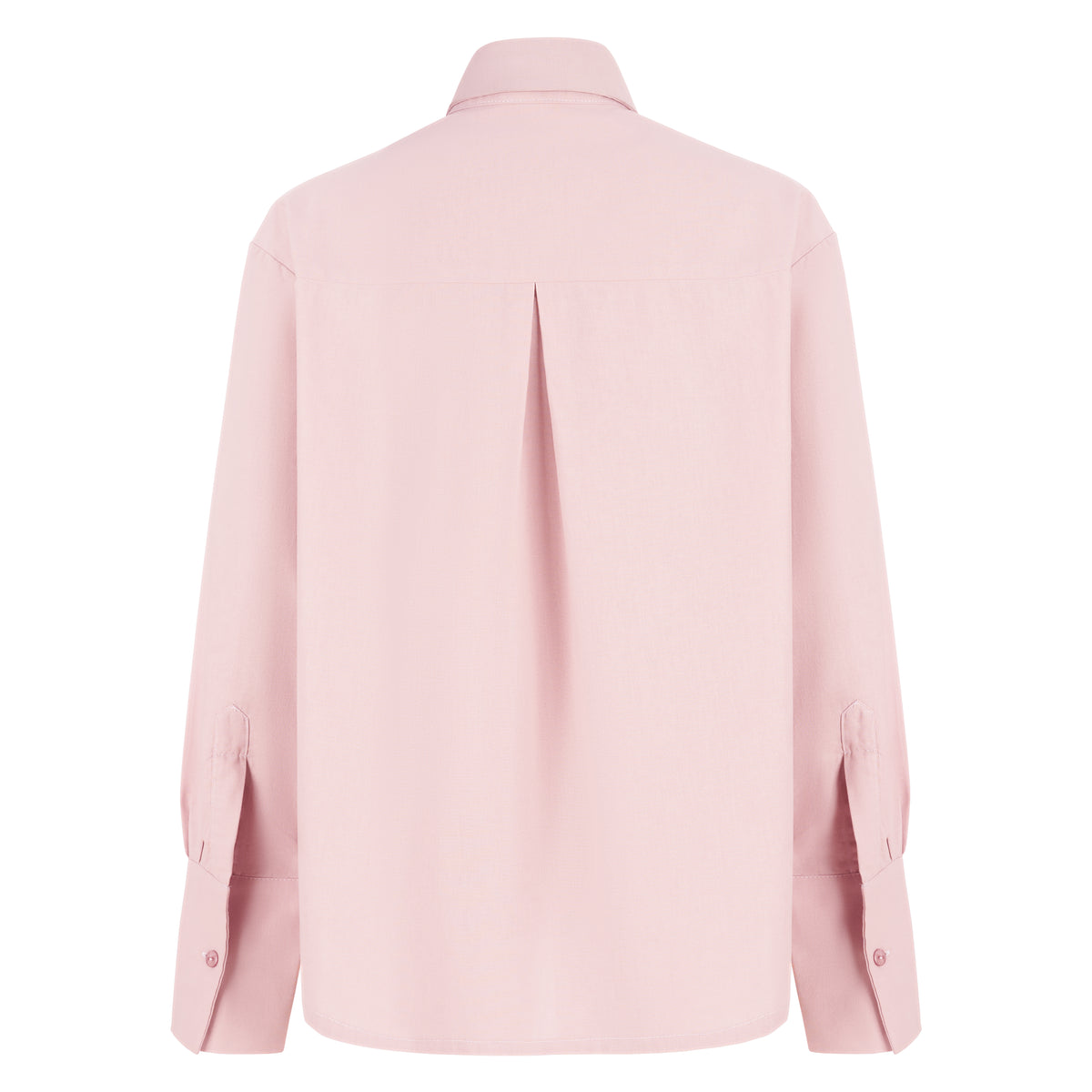 Pink shirt against white background