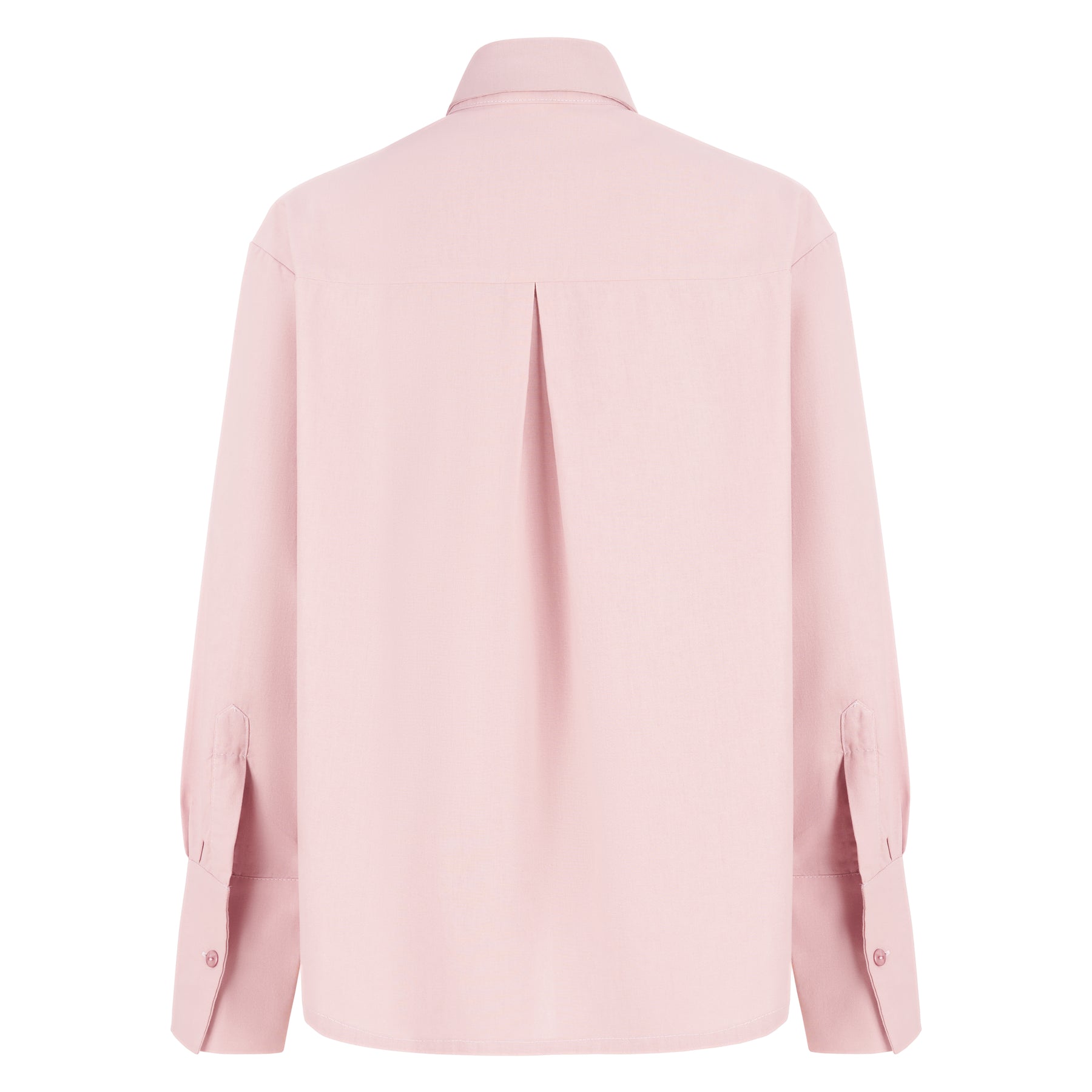 Pink shirt against white background