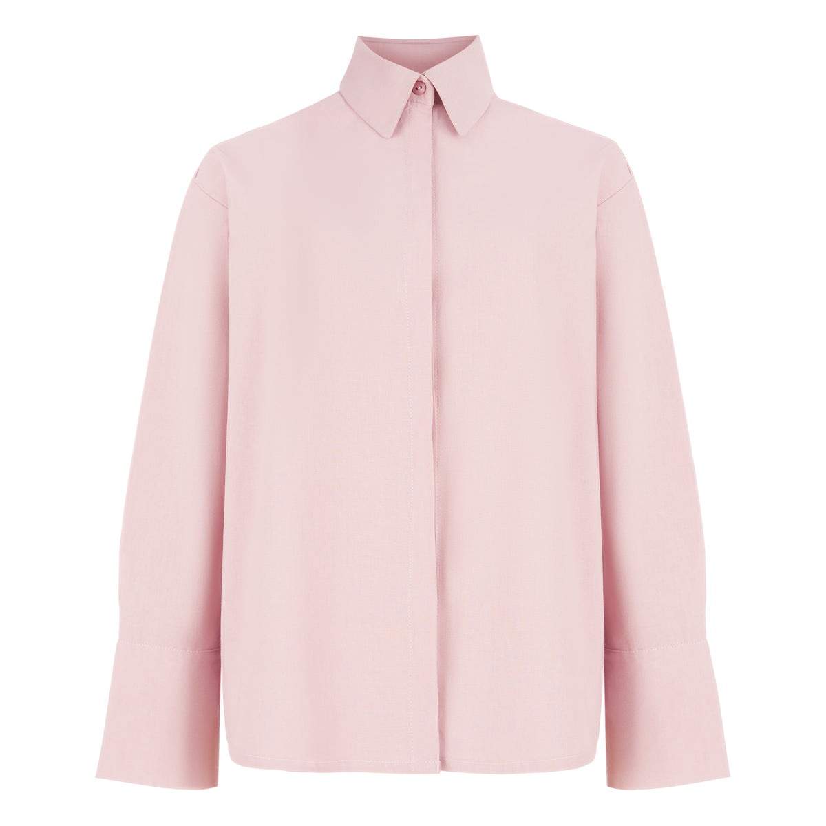 Pink shirt against white background 1