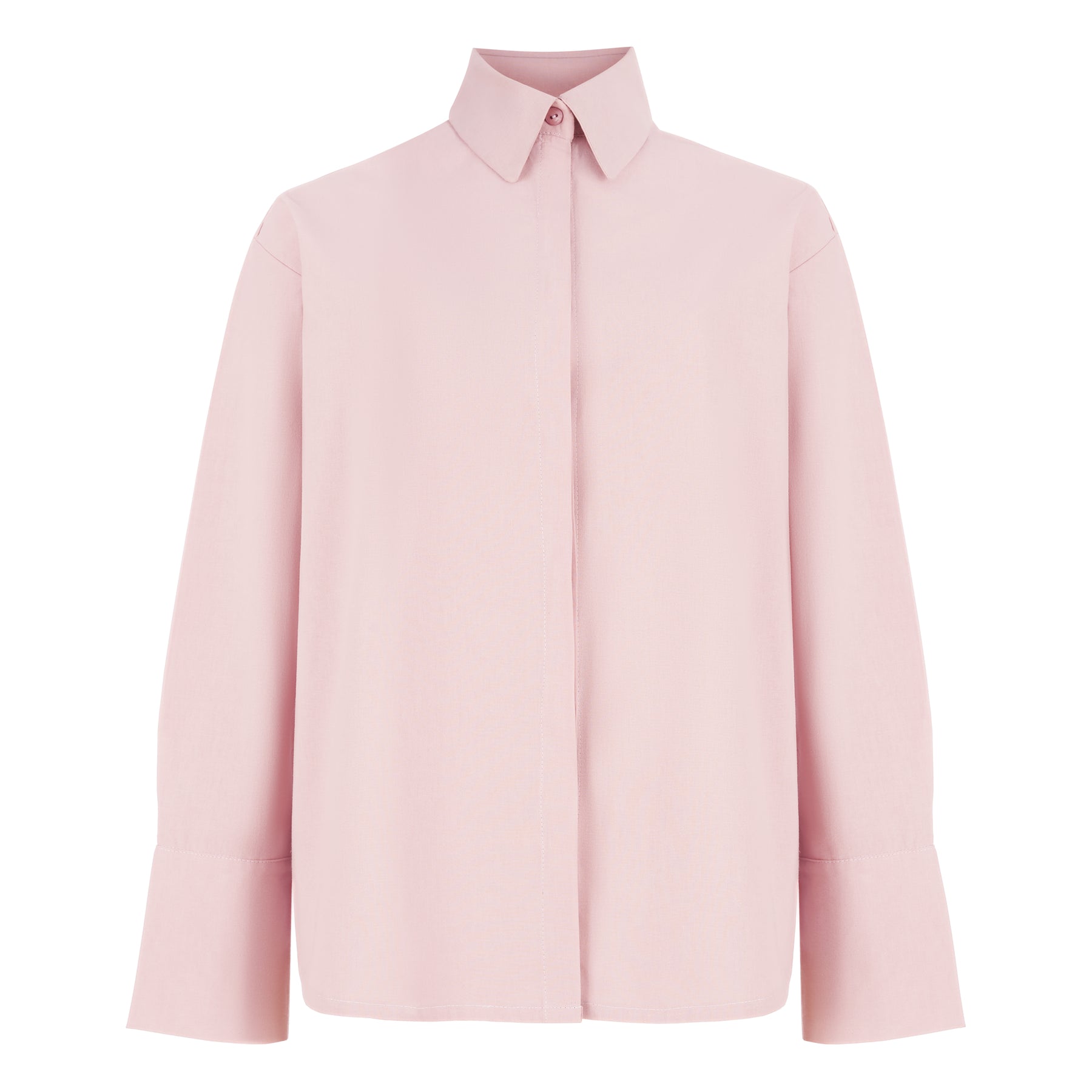 Pink shirt against white background 1