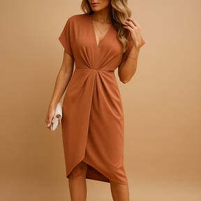  Celeste | Elegante Midi Wrap -jurk voor vrouwen-3