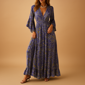  Elise | Flowy Boho Maxi -jurk voor vrouwen-5