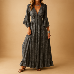  Elise | Flowy Boho Maxi -jurk voor vrouwen-2