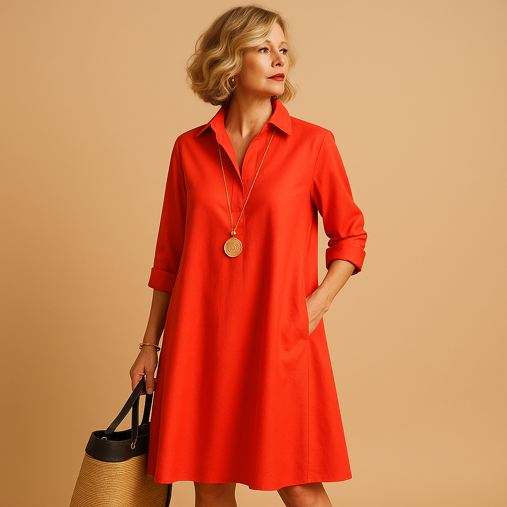 Ademende Stretch Polo-Jurk voor Vrouwen | Harper-1